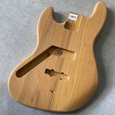 Left Handed Ash Wood Jazz Bass Style Body image 1