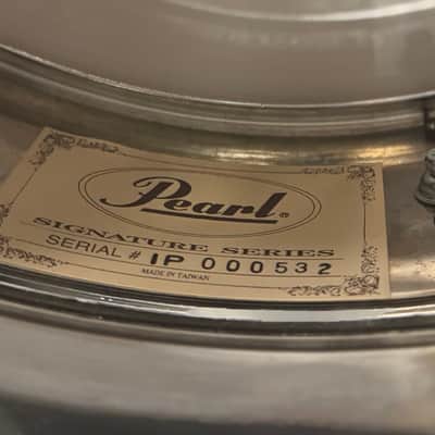 Pearl IP1465 Ian Paice Signature 14x6.5" Stainless Steel Snare Drum 2010s - Chrome Over Steel image 9