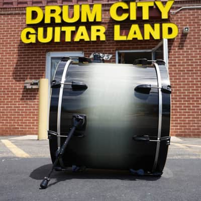 Pearl ELX Export Series 22" Maple/Poplar Bass Drum - Black Burst Lacquer | 18x22" image 8