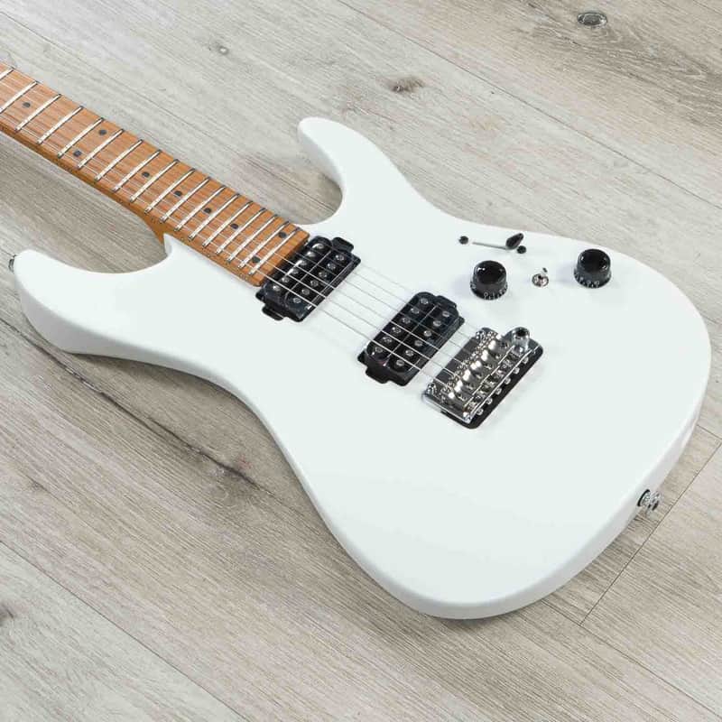 Ibanez AZ2402 Prestige Guitar, S-Tech Roasted Maple Fretboard, Pearl White Flat image 1