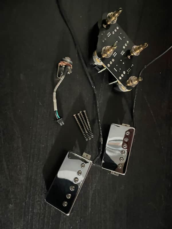 2026 Gibson rhythm,57 Classic and lead 57+ classic humbucker set push pull cts pots and input Jack image 1