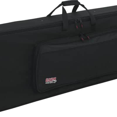 Gator GK-88 88-Key EPS Foam Lightweight Rolling Keyboard Soft Case, Black image 1