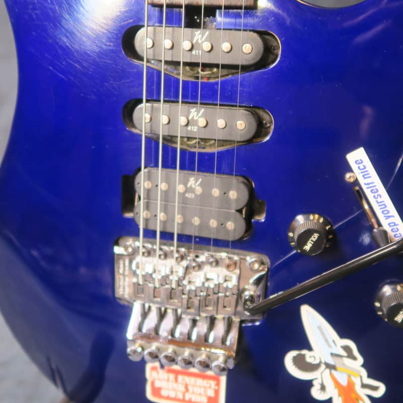 Washburn Mercury II Series Deep Blue 1990's Floyd Rose Guitar | Reverb