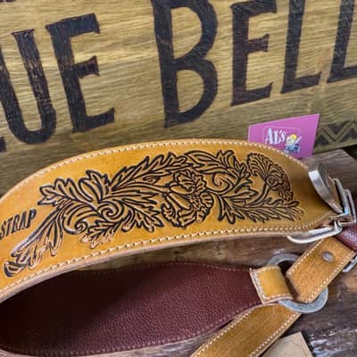 Blue Bell Straps MONTEREY Artisan Aniline Patina Washed “ ONE OF A KIND” Custom for Al’s Music Factory Silver Hardware image 19