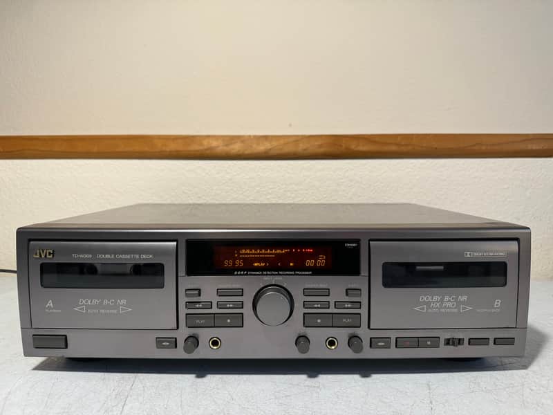 JVC TD-W309 Dual Cassette Deck Tape Recorder Dubbing HiFi Stereo Vintage HXPro image 1