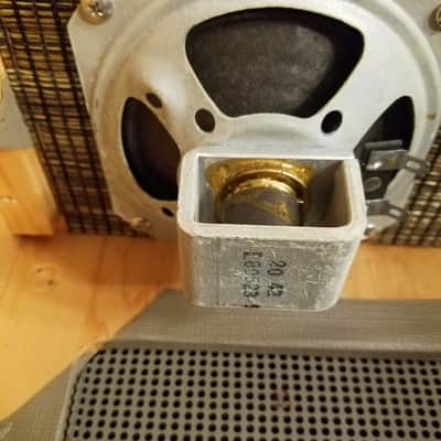 Roberts Small stereo tube amp project with case and AlNiCo speakers 1960s image 4