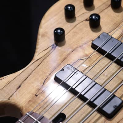 Lakland Skyline Series 55-01 Deluxe Spalted Maple Natural 5-String Electric Bass image 13