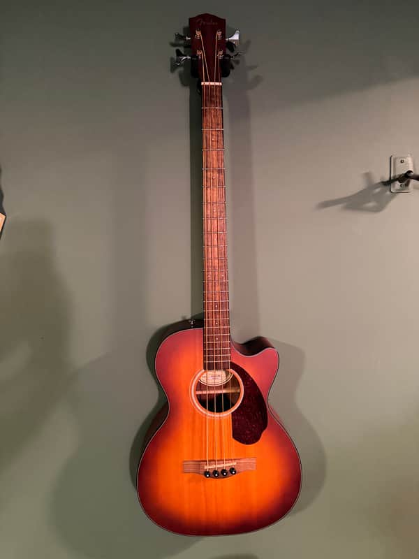 Fender Acoustic Bass CB-60SCE ACB 2010's - Aged Cherry Burst image 1