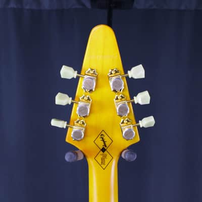 Epiphone '58 Korina Flying V - Aged Natural (White Pickguard) image 5