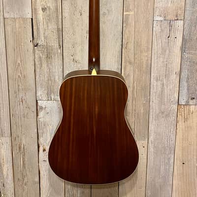 Luna Art Vintage Dreadnought - Distressed Vintage Brownburst, Help Support The People Who Make Music image 6