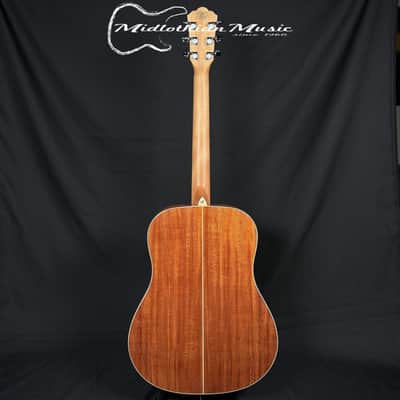 Washburn WD7S-A - 6-String Acoustic Dreadnought Guitar - Natural Gloss Finish image 5