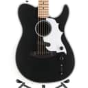 Fender Certified Pre-Owned Jack White Triplesonic Acoustasonic Telecaster with Case, Maple Fingerboard, White Pickguard, Satin Arctic White with Black Top (C7) (25196)