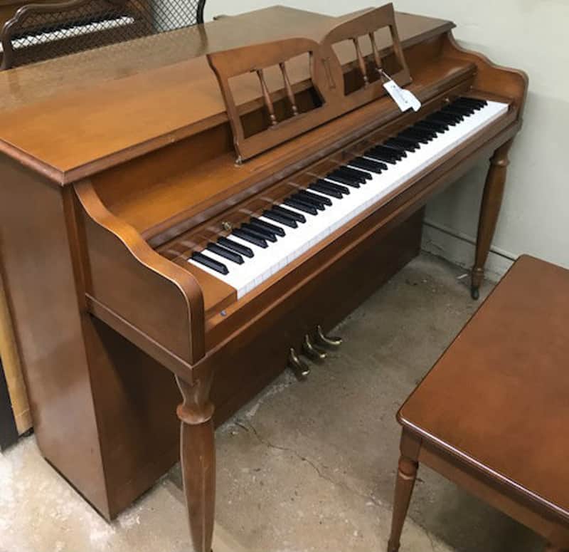 Henry F. Miller Spinet Piano Walnut image 1