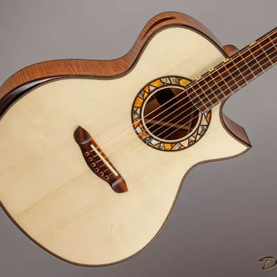 2025 Hatcher Greta 25th Anniversary, Fiddleback Mahogany/Swiss Moonspruce image 5