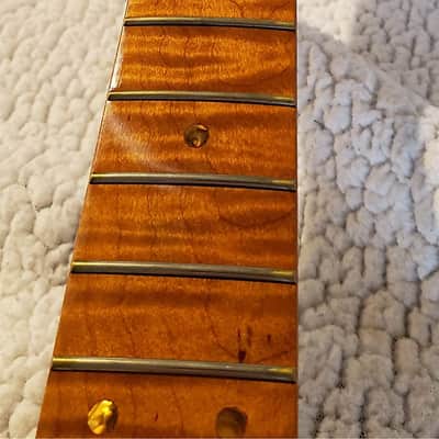 Extraordinary USA roasted 5A Plus,flame maple neck with monster flame maple head stock.Made to fit a Tele body # EPT-M11 image 8