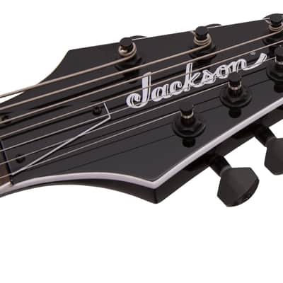 Jackson X Series Soloist Arch Top SLATX7Q MS Electric Guitar. Laurel FB, Multi-Scale, Transparent Blue Burst image 10