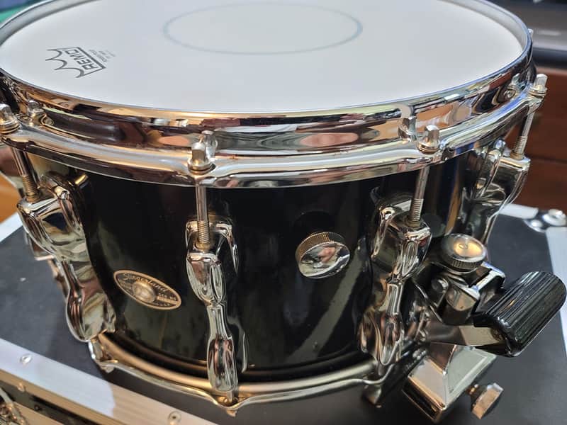 RARE Vintage Slingerland Snare Drum - Magnum w/Slapshot Strainer Early 1980s Black - 14x8 image 1