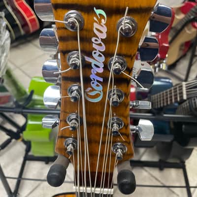 Bajo quinto hand made 2021 Yellow w/natural stripes image 8