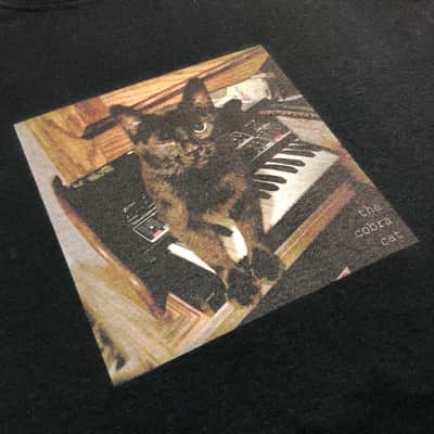 The Cobra Cat Moog Realistic MG-1 Synth T-Shirt Shirt in Black image 2