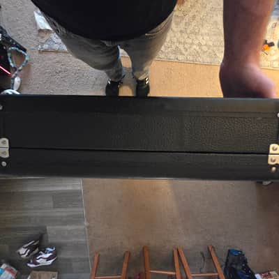 Hard Shell Black Tolex Guitar Case Unbranded image 8