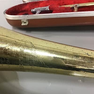 Holton Collegiate Trombone, with case and mouthpiece, USA. Acceptable condition image 14