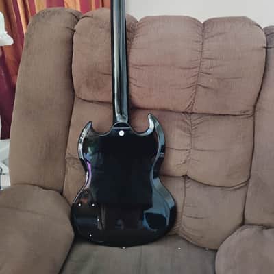 2024 Gibson USA SG 61' Reissue BODY (Husk) + NECK, Black/Red color image 4