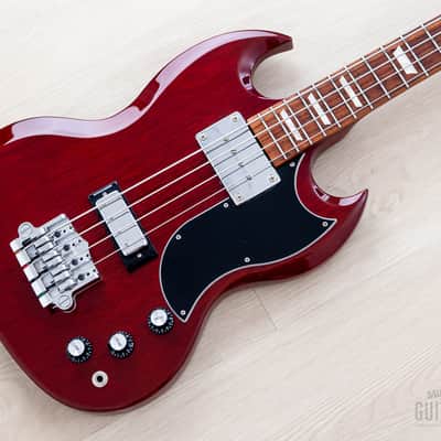 2018 Gibson SG Standard Bass Vintage Reissue EB-3 Gloss Cherry, Near-Mint w/ Case & Hangtags, Yamano image 1
