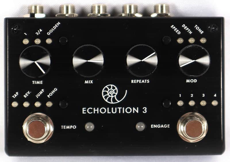 Pigtronix Echolution 3 5-Second Delay Black Electric Guitar Effect Pedal image 1