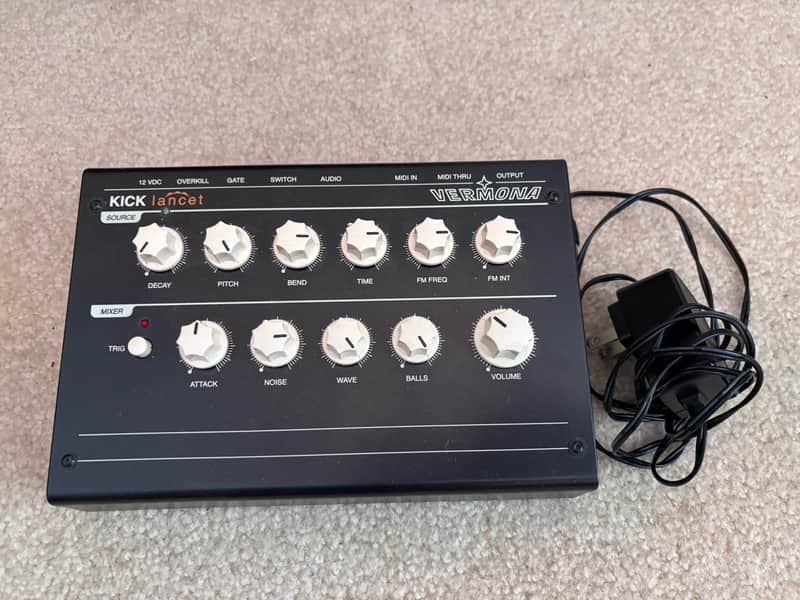 Vermona Kick Lancet Desktop Analog Kick Drum Generator 2010s - Black image 1