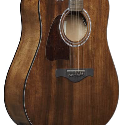 Ibanez AW54LCEOPN Artwood Thermo-Aged Okoume Left-Handed Open Pore Dreadnought with Cutaway 2019 - Natural image 3