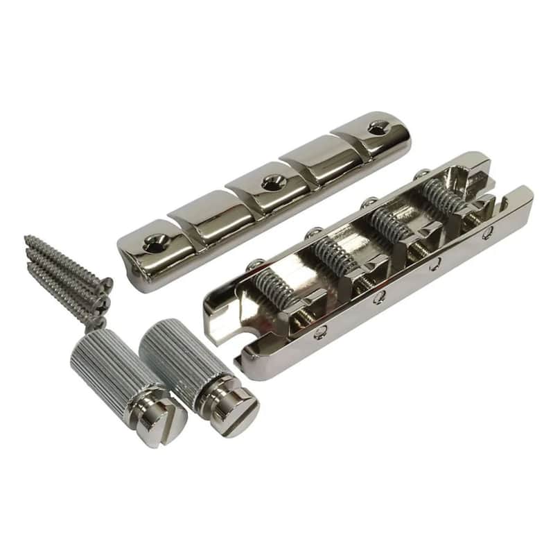 Thunderbird Bass Bridge and Tailpiece Set - 1963-1969 - Nickel image 1