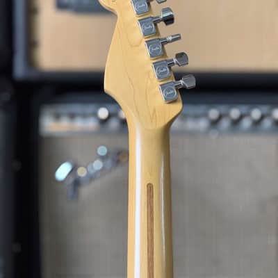 Fender American Standard Stratocaster with Rosewood Fretboard 1995 - Black W/ Custom Shop Pickguard And pickups image 12