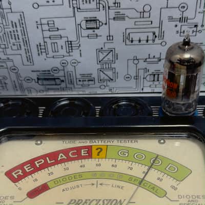RCA 5687 Black Plate Matched Quad - 1960s NOS | Audio Driver image 14