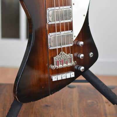 Greco TB1100 Thunderbird Bass 1980 Sunburst with Gator Case image 20