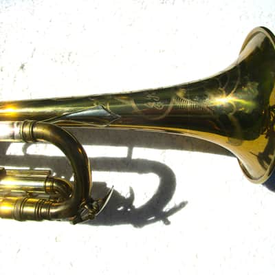 Blessing Super Artist Trumpet, 1952, Gold Lacquer, Case, Super Clean image 8