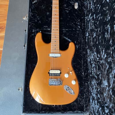 Suhr Custom Classic S HS Orange Burst Metallic Roasted Maple Neck image 1