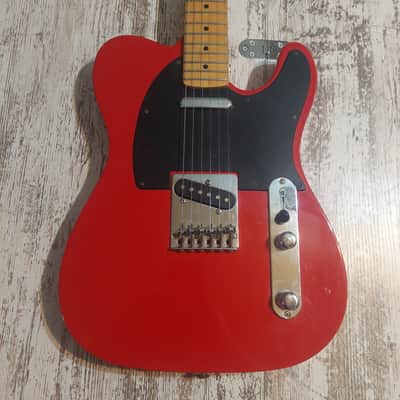 Epiphone T-310 Telecaster Fiesta Red MIK Korea Samick Explorer Headstock Upgraded Locking Tuners image 16