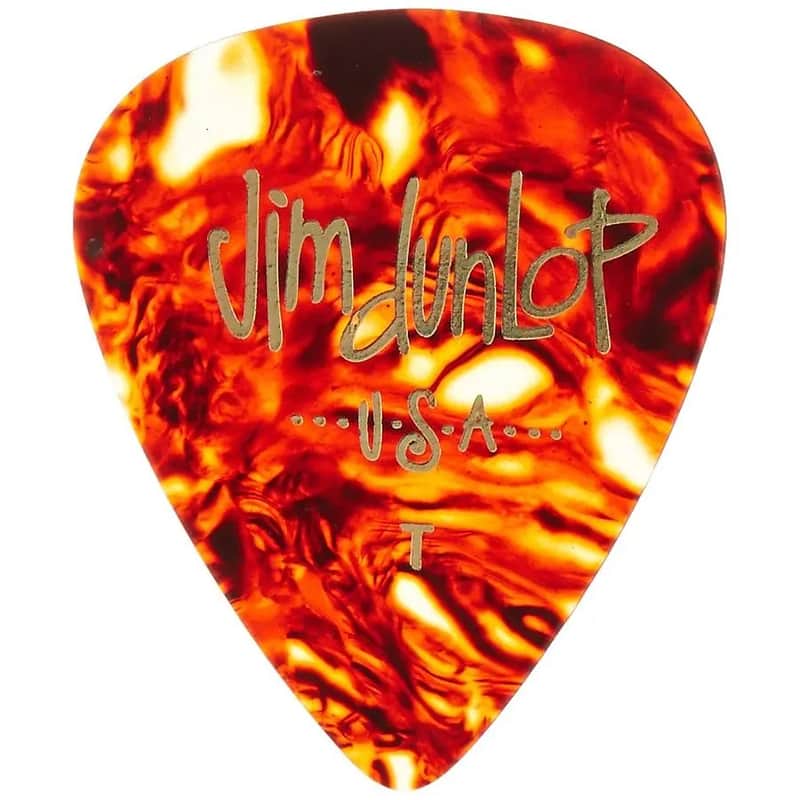 Dunlop 483R05TH Celluloid Standard Classics Thin Guitar Picks (72-Pack) image 1