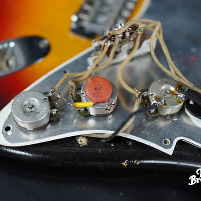 7.4LB, 1-Owner! 1963 Fender Stratocaster Sunburst image 22