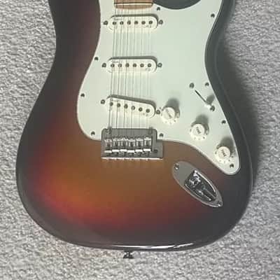 2013 Fender® American Deluxe Stratocaster Plus Mystic 3 Color Burst EXCELLENT! image 4
