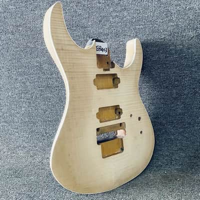 HH Tiger Maple Top Basswood Guitar Body image 2