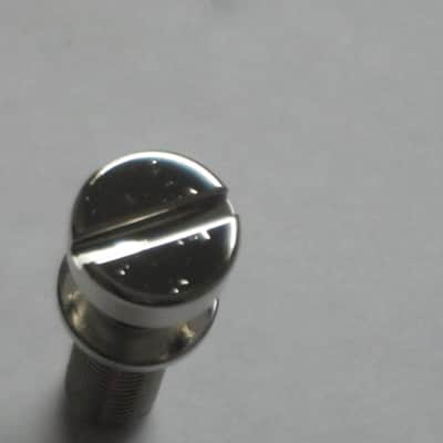 one pair of rarely handled, near A+ genuine Gibson Nickel STUDS, also called Mounting Pieces (NO anchors) for PTTP-015 Nickel Stop Bar Tail piece (Stop Bar Tailpiece NOT included) nickel finish (ninc alloy metal) image 5
