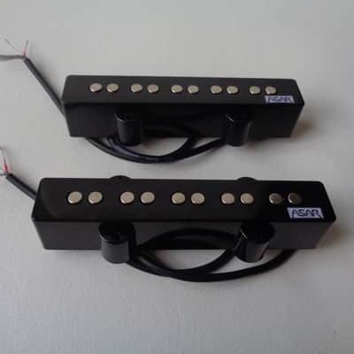 Set of handmade passive pickups (J style) with Neodymium magnets for five-string electric bass image 2
