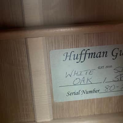 2018 Hand Made Huffman Dreadnought (White Oak/Spruce) image 6