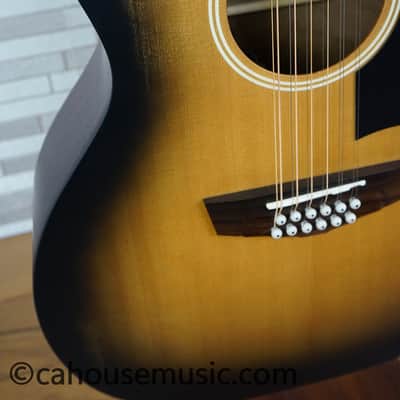 D'Angelico Premier Fulton 12-String Grand Auditorium - Aged Burst image 7