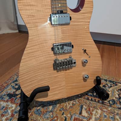 Harley Benton Fusion-T HH Pro Series with Roasted Maple Fretboard 2020s - Flame Natural image 1