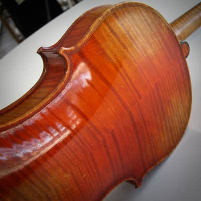 Lamy JTL French Violin 4/4 Antonio Stradivarius Model Circa-1930s-1940s-Reddish Varnish image 6