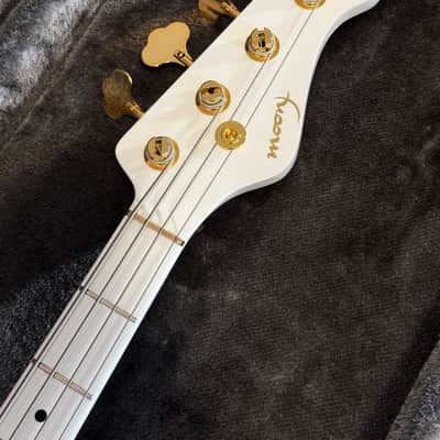 2022 Moon Custom Guitars Japan JJ-4 Larry Graham Signature - Snow White image 7
