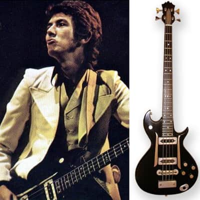 Zemaitis Custom Bass ex Ronnie Lane - The Small Faces 1970s Black image 4