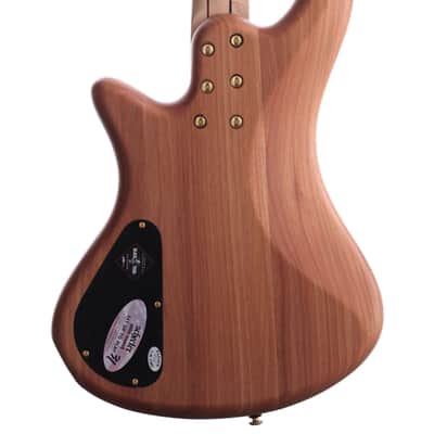 Schecter Stiletto Custom 4 String Bass Natural image 6